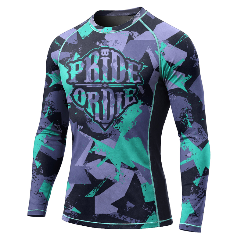 PRIDE OR DIE reckless v2 RASHGUARD - grey